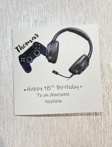 Playstation Birthday Card For Him For Her Happy Birthday Son Brother Grandson
