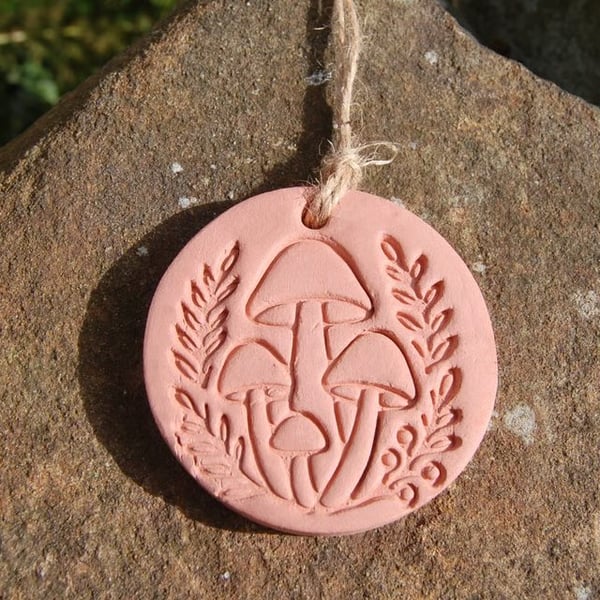 Magical Mushrooms Terracotta Essential Oil Diffuser - Fragrance Disc