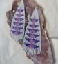 Handmade beaded fringe earrings