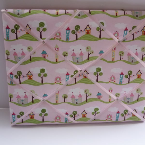 Fabric covered notice board  memo board