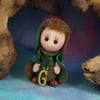 Alphabet Initial Gnome choice of letter OOAK Sculpt by Ann Galvin