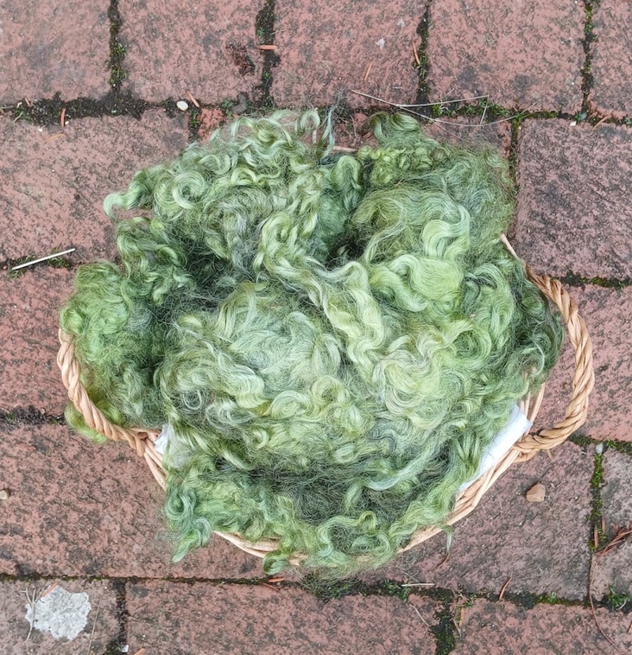 Leaf Green Gotland Fleece