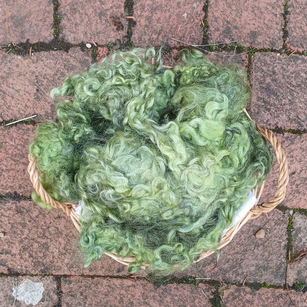 Leaf Green Gotland Fleece