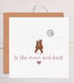 Fox Love Greeting Card, To the Moon and Back Anniversary Valentine's Day Card - Image 3