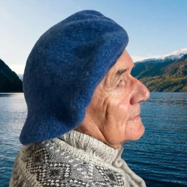 Outland Inspired Hand Knitted Scots Bonnet In Jacobite Blue