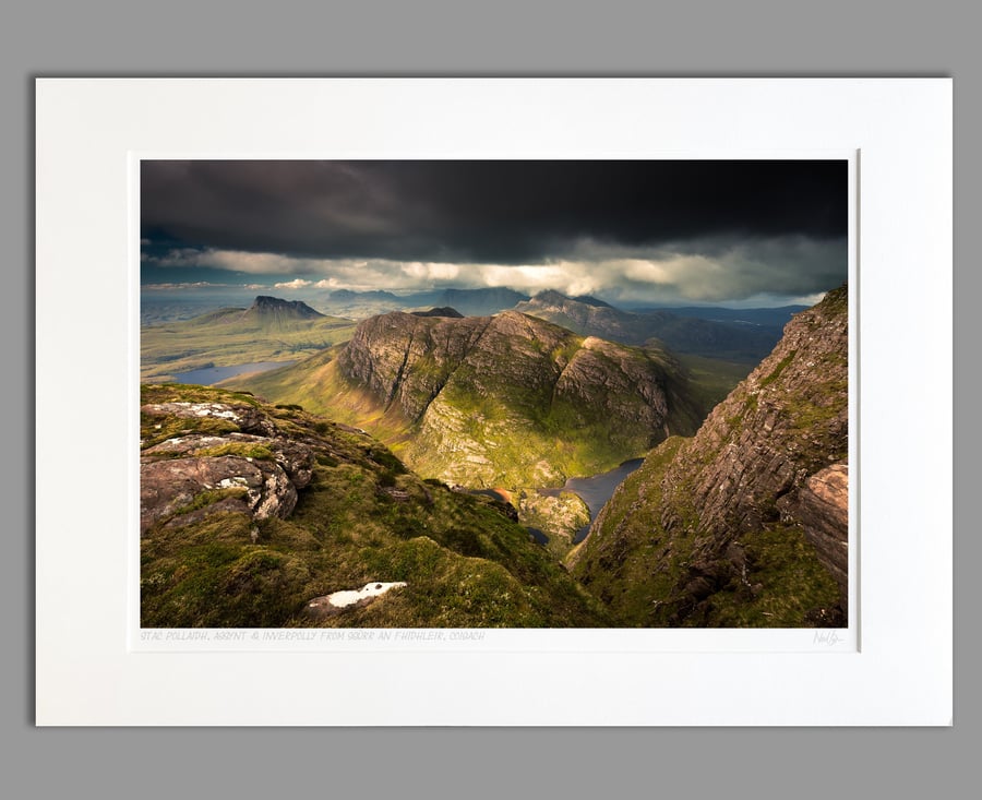 Stac Pollaidh & Beinn an Eoin from Coigach - A2 (70x50cm) Unframed Print