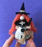Orange Witch Doll Decoration, Halloween Decoration