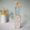 Clay and Button Flower Garden 'Keep your face towards the sunshine'