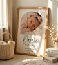 Personalised Baby Photo Print - Newborn Birth Stats - Nursery Wall Art Gift - Image 2