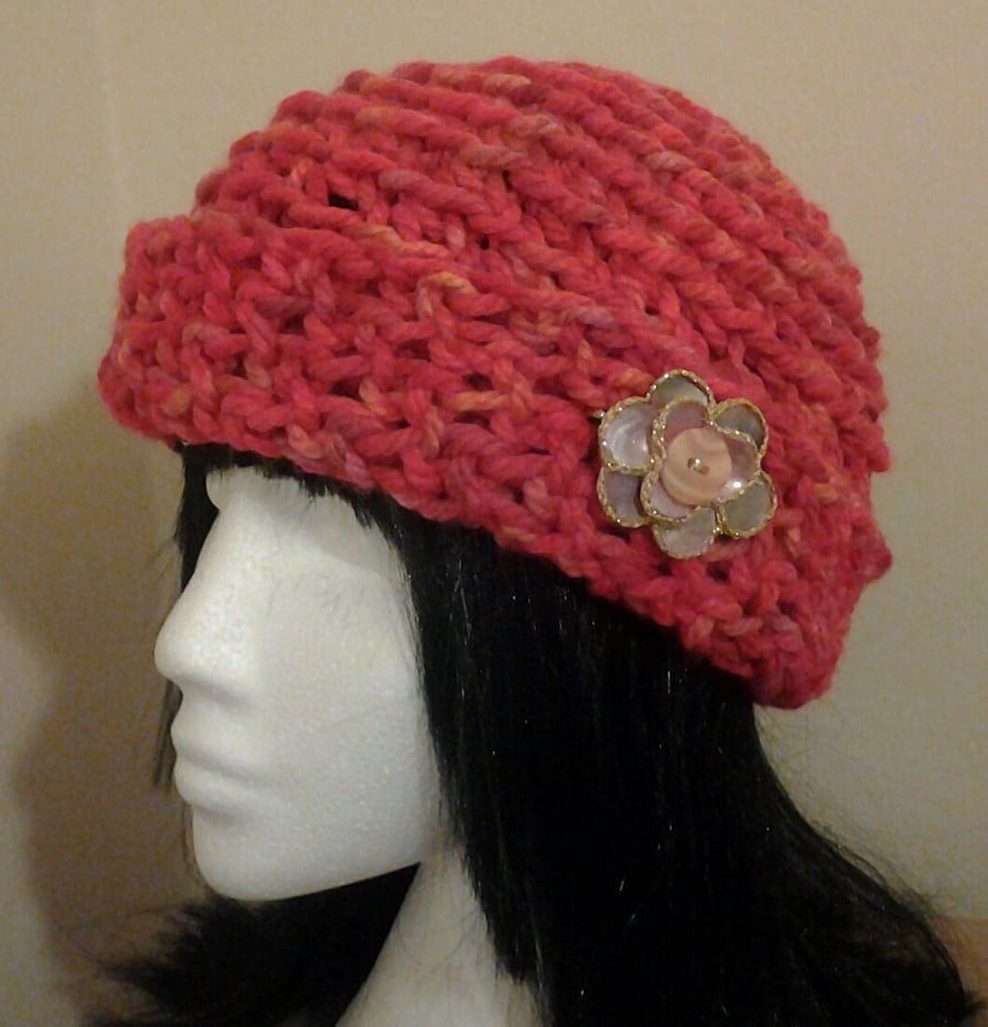 Warm Woolly Crochet Hat 