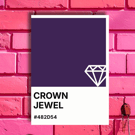 Mother's Day CROWN JEWEL Greeting Card – Colour Swatch Series (A6, Blank Inside)