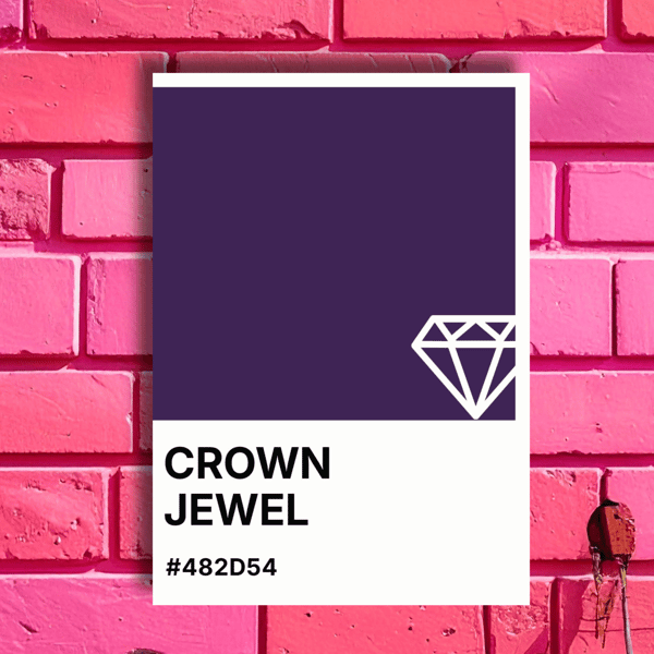 Mother's Day CROWN JEWEL Greeting Card – Colour Swatch Series (A6, Blank Inside)