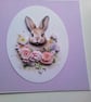 New baby card. Birthday card. Blank card. Easter card. Bunny. Ref 386 - Image 2