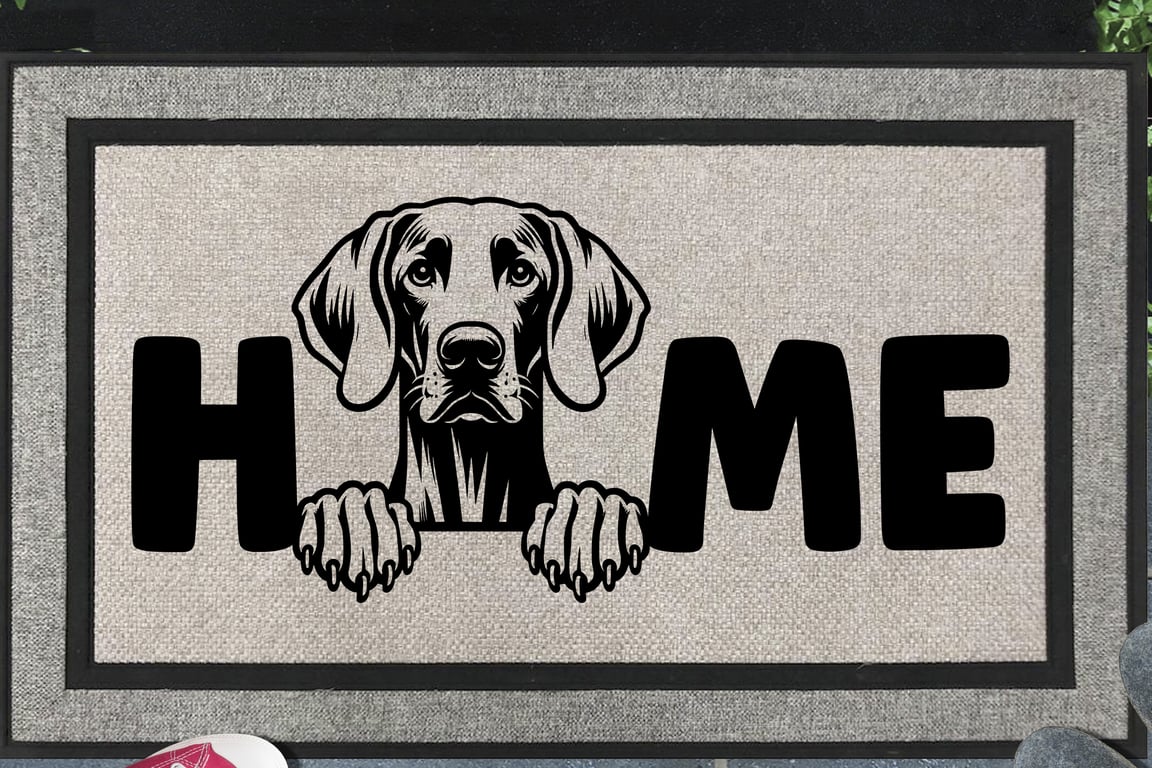 Weimaraner Home Door Mat No.1 - All Weather - Weimaraner Doormat 