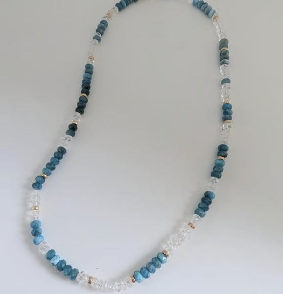 Gold filled Semi Precious Beaded Necklace
