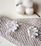 Knitted cotton neckpiece - Spring accessory - Handmade cotton gift - Image 5