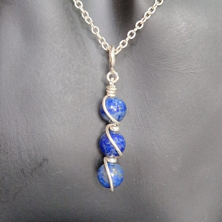 Personalised sterling silver pendant necklace: birthstone, gemstone, chakras!!!