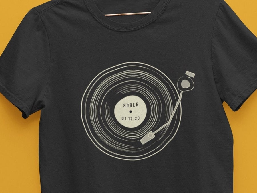 Custom Sober Shirt, sobriety gift, sober anniversary gift, AA NA gift