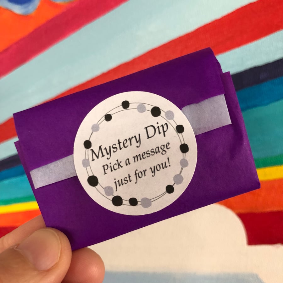 Mystery Dip, Message of Encouragement, Pocket Pebble 