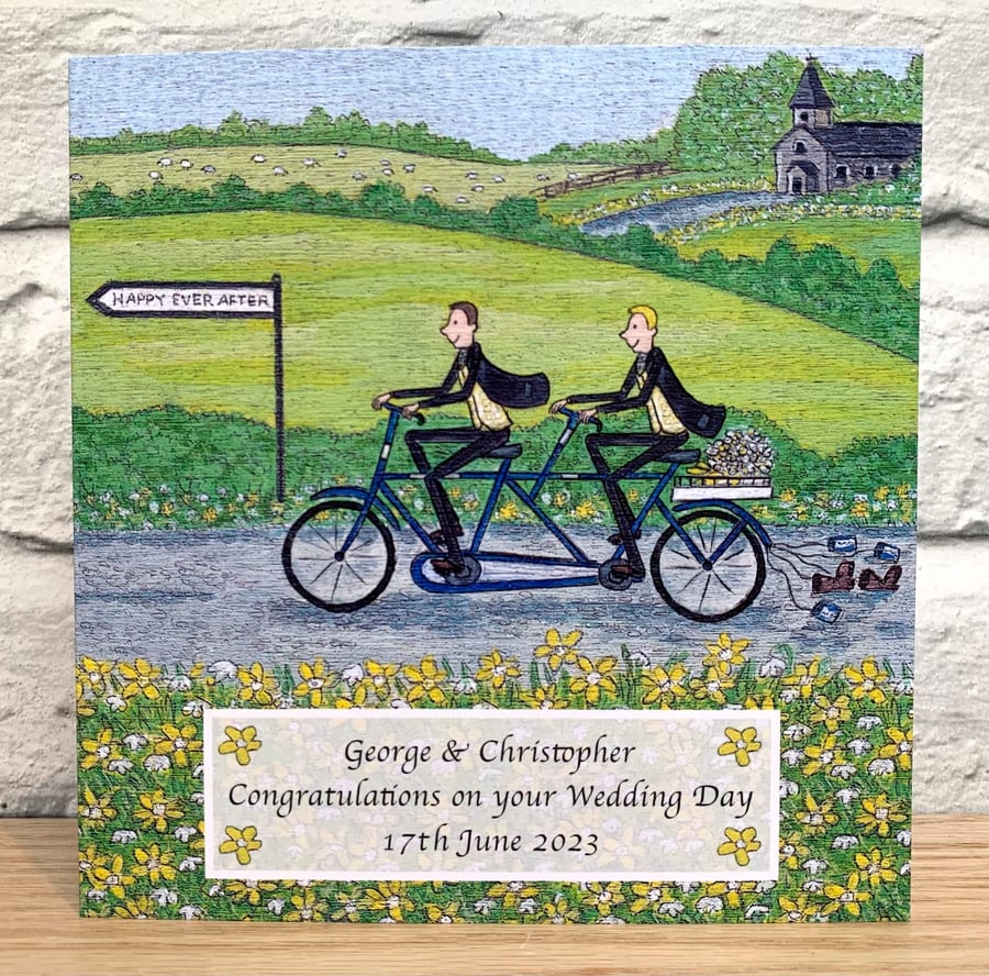 Same sex wedding card