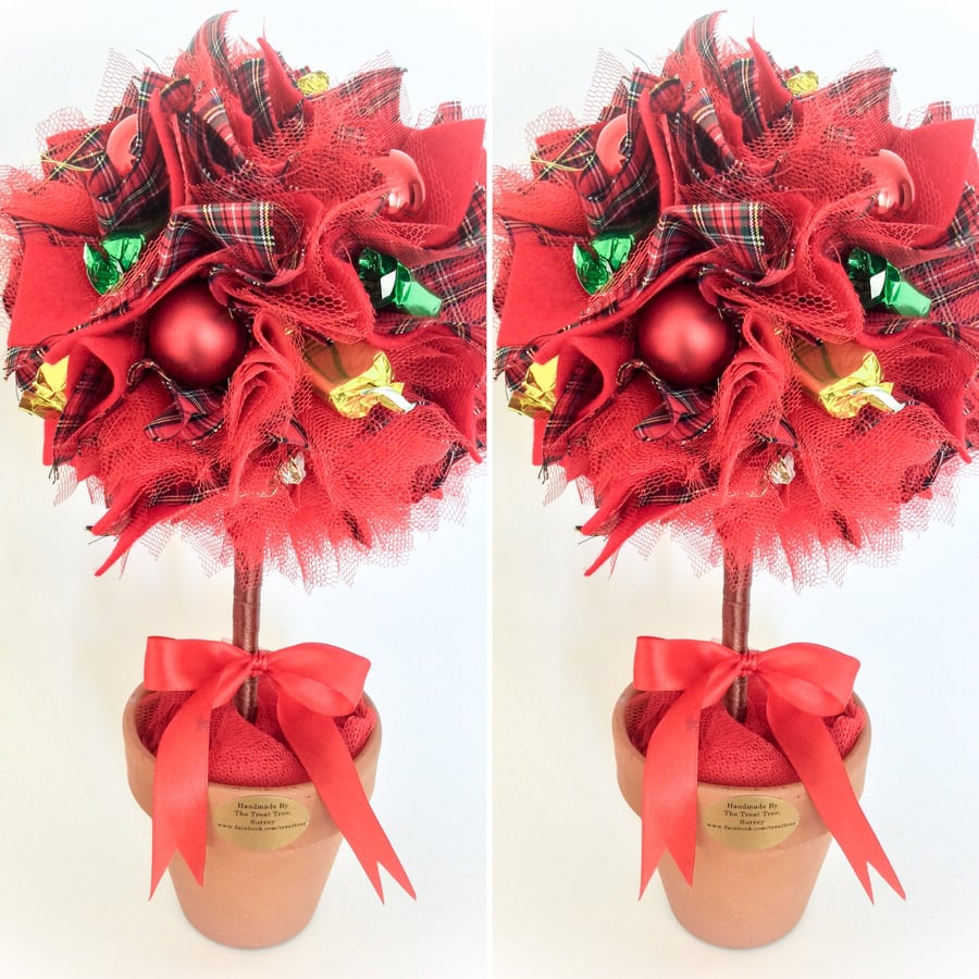 Two Stunning Handmade Christmas Table Centre pieces