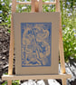 'Bluebells' Hand Printed Sketchbook - Image 1