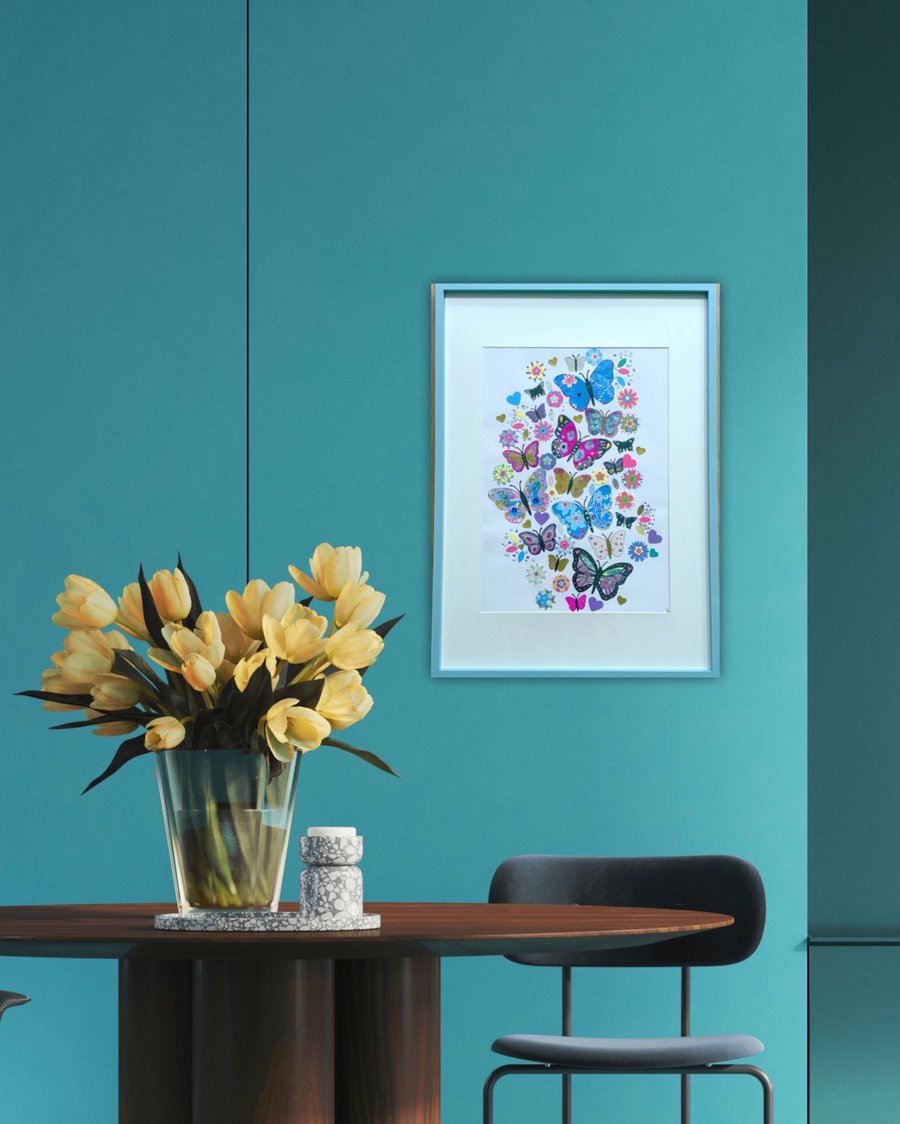 Butterfly Garden Original Art