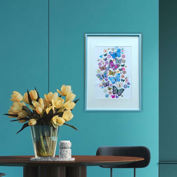 Butterfly Garden Original Art