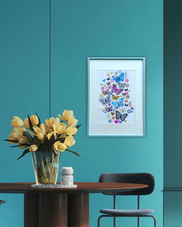 Butterfly Garden Original Art