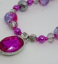 Fuchsia Tassel Necklace - Image 2