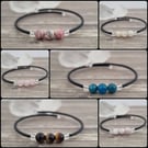 Memory Wire Crystal Bracelet