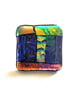 Dichroic L014 Luxury Fused Glass Patchwork Brooch Handmade 