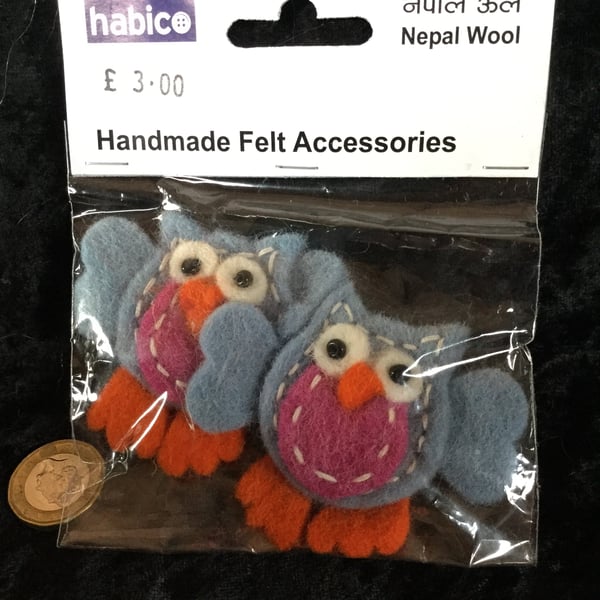 Habico Handmade Felted Owl Accessories