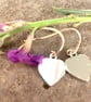 Sterling Silver Heart Earrings - Image 2
