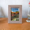 Needle felted picture - Yorkshire Dales   4 x 4 ins 