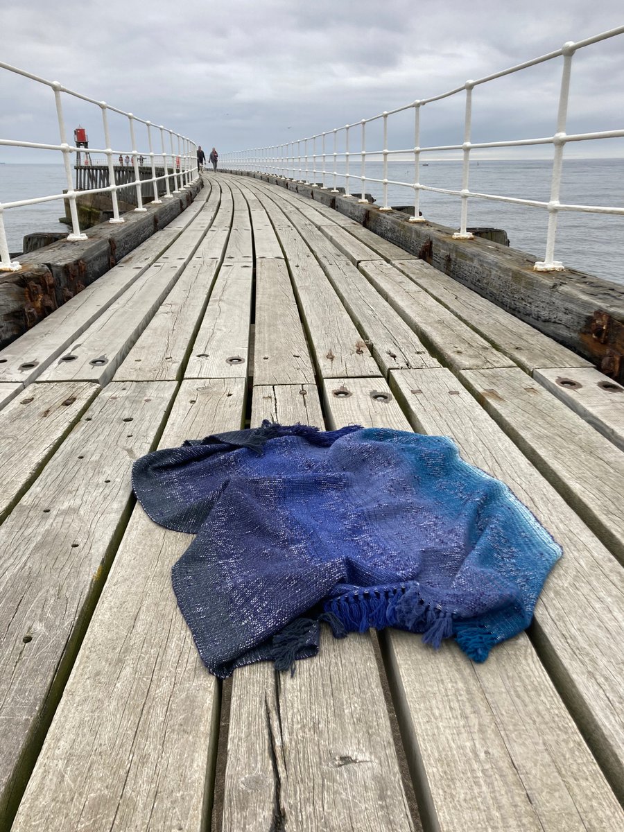 Handwoven Lambswool Whitby Harbour Blanket Throw