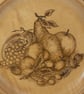 Pyrography . Wooden plaque (fruit) - Image 2