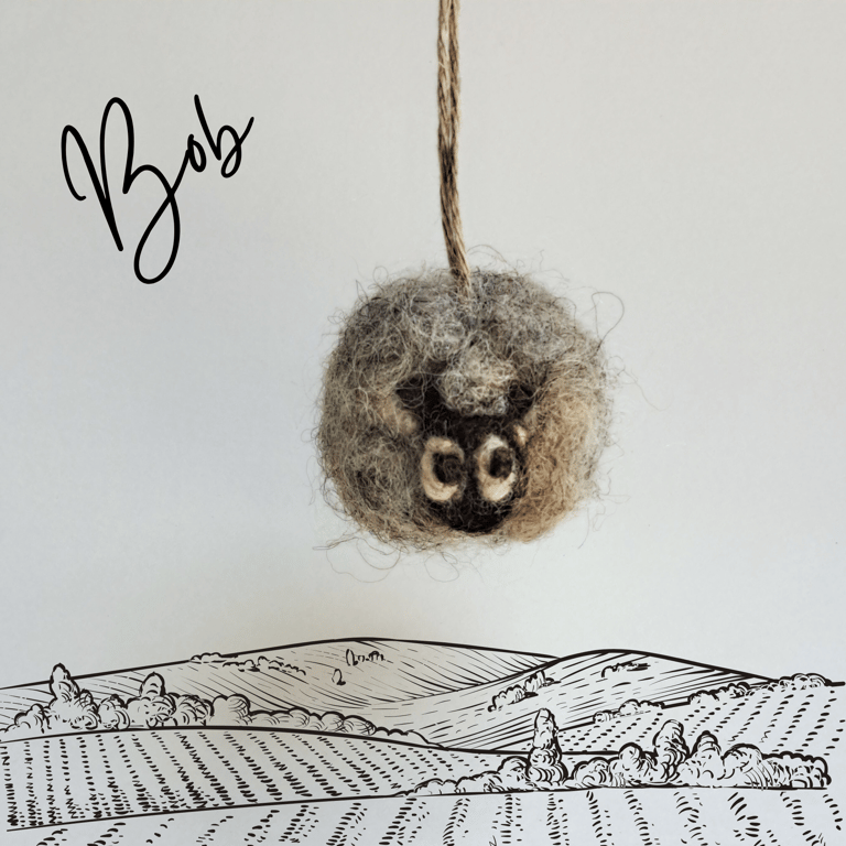 Bob the Sheep keyring and a pocket-sized stress buddy xs