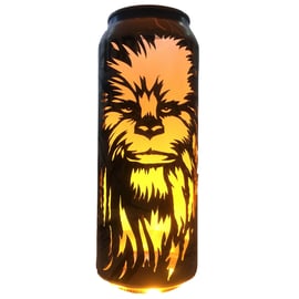 Chewbacca Beer Can Lantern! Star Wars Portrait Pop Art Lamp - Unique Gift!