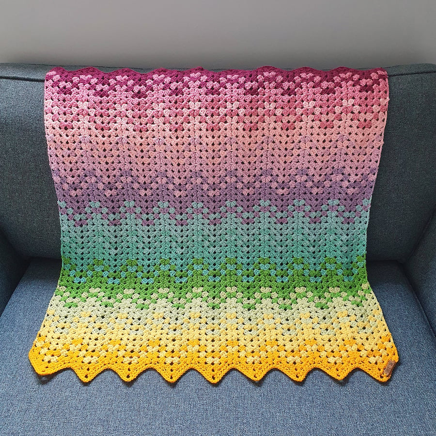 Rainbow Confetti Baby Blanket