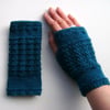 Ladies Fingerless Gloves Wrist Warmers Teal, Grey, Green, Pink, Denim & Grape