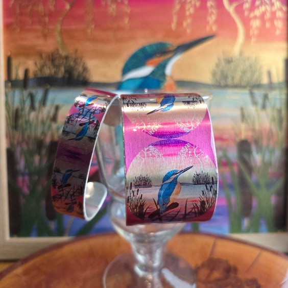 Sunset Fishing Wide Aluminium Cuff 