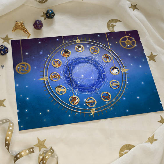 Personal Astrological Art - The Mystic Astrology Chart