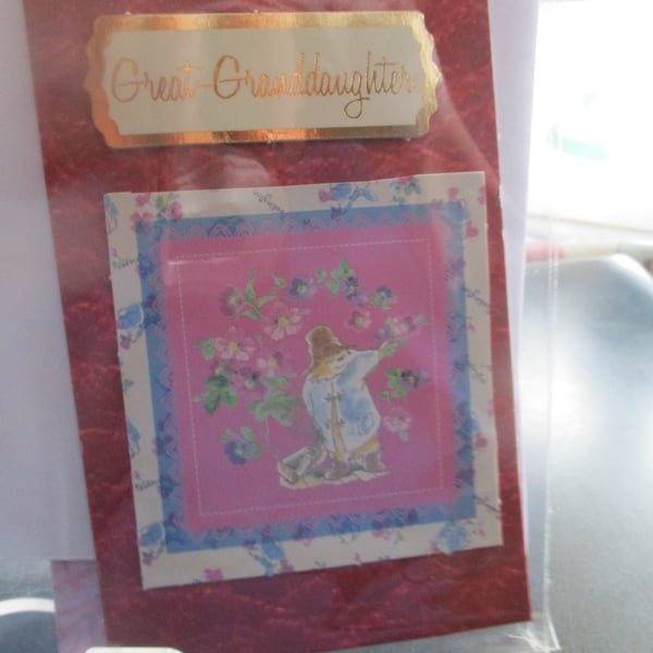 Great Granddaughter Birthday Card