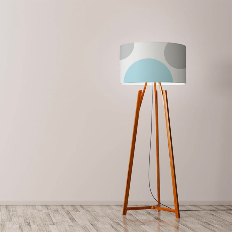 Circles Drum Lampshade, Diameter 45 cm (18"), Ceiling or floor lamp