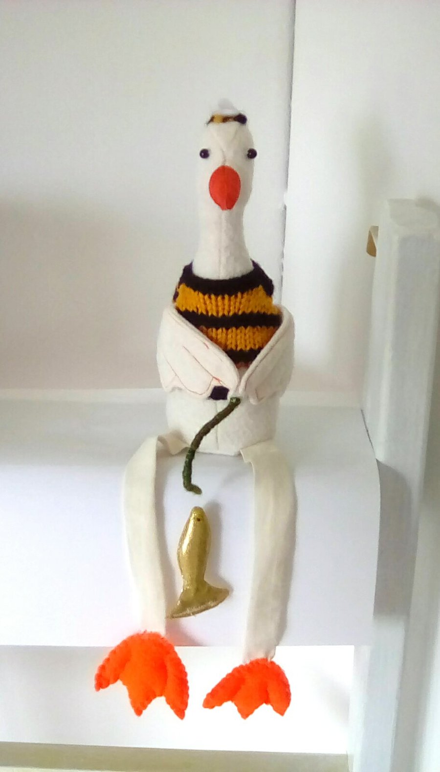 Felt Goose, Goose Ornament, Goose decor