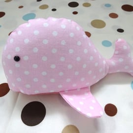 pink polka dot whale