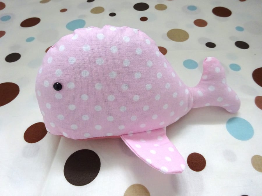 pink polka dot whale
