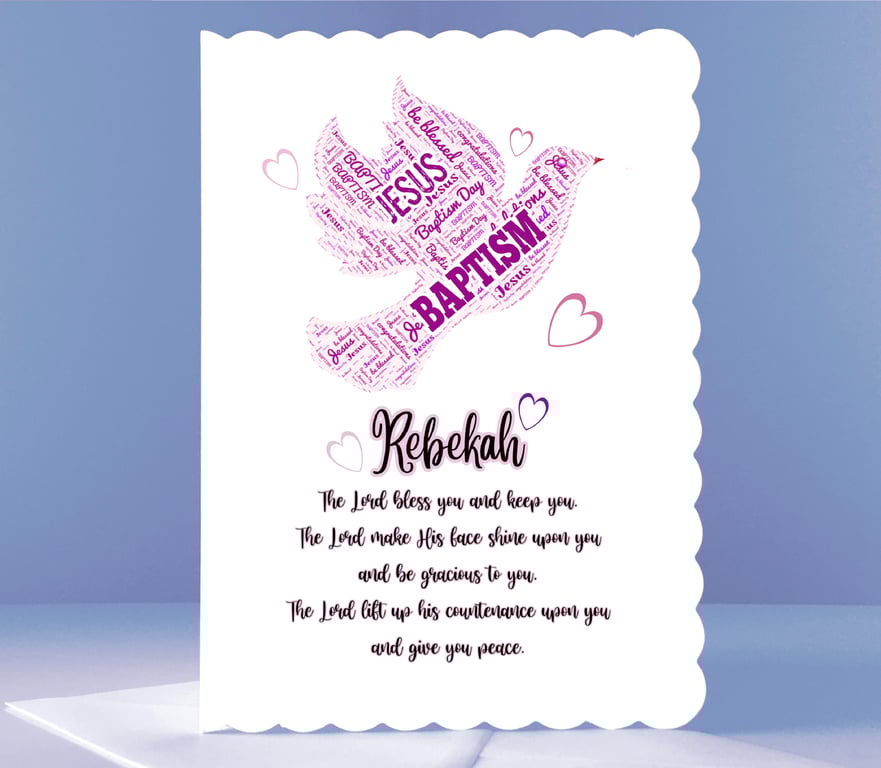 Personalised Believers Baptism Card - Adult Baptism