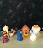 Nativity Set Christmas Display. 13 Felt Figures.. Lit with LED Lights, Included. - Image 1